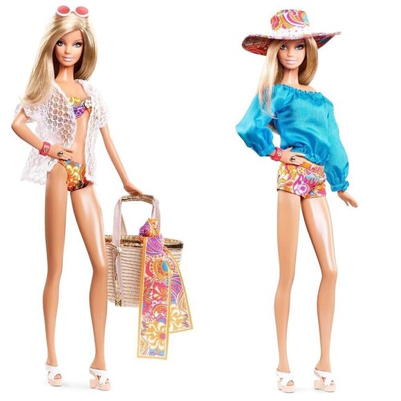 💕TRINA TURK x MALIBU BARBIE💕 Collaboration Pink Cuff Bracelet (Human Size) - Picture 2 of 16